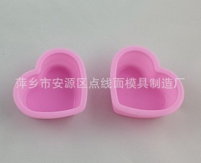 【心形硅胶蛋糕小烤杯 心形硅胶蛋糕模 硅胶果冻模 硅胶烘培工具】价格,厂家,图片,其他橡胶制品,萍乡市安源区点线面模具制造厂-